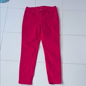 NWOT White House Black Market red skinny ankle jeans-2